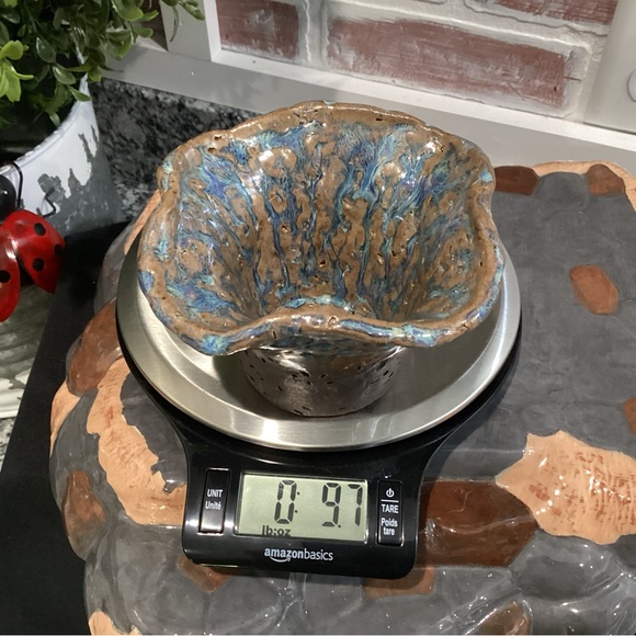 Handcrafted - Stunning - Beautiful - Ceramic Bowl - Vase - Candle Holder - RARE - Picture 14 of 14